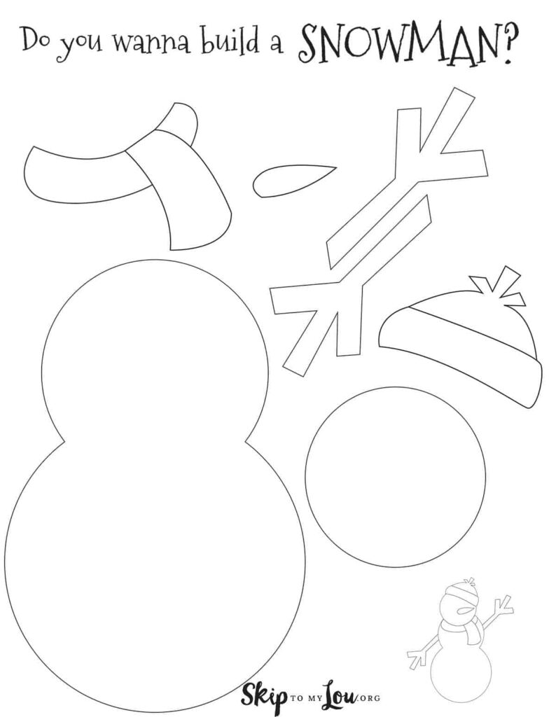 Build A Snowman Free Printable Activity Skip To My Lou