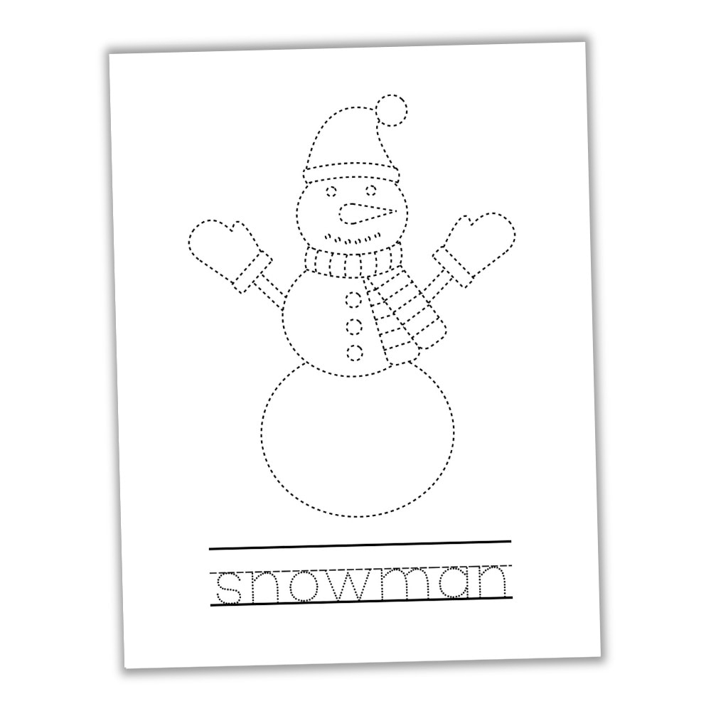 Free Printable Winter Tracing Worksheets For Preschoolers The Craft at Home Family