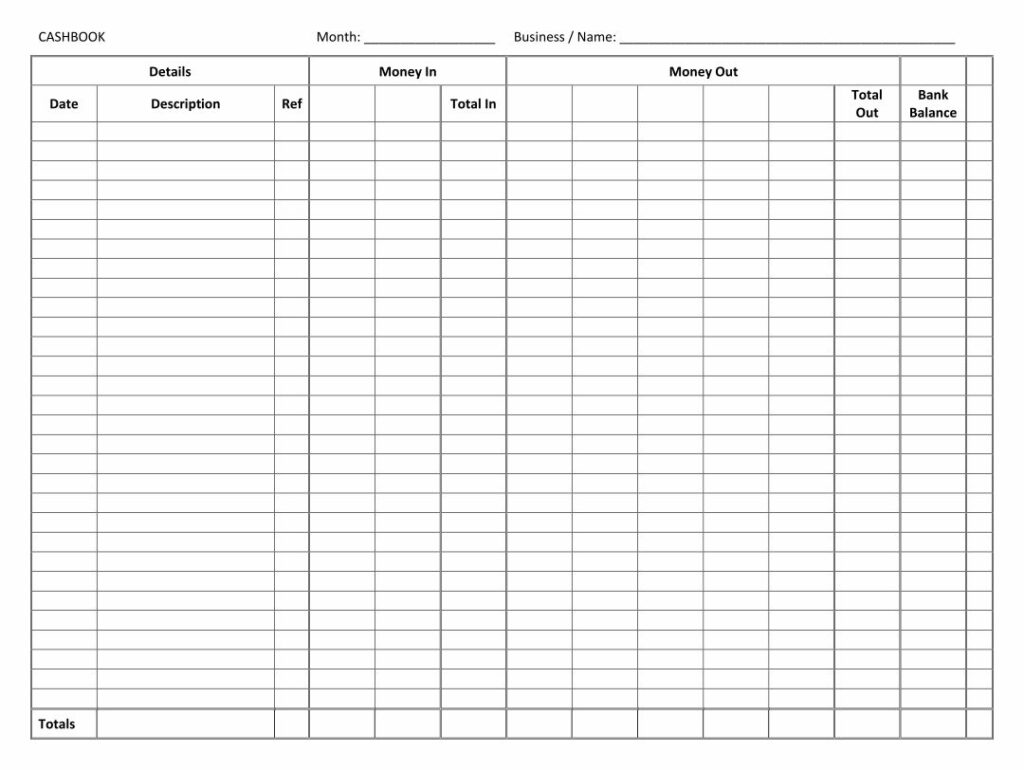 Free Printable Accounting Forms