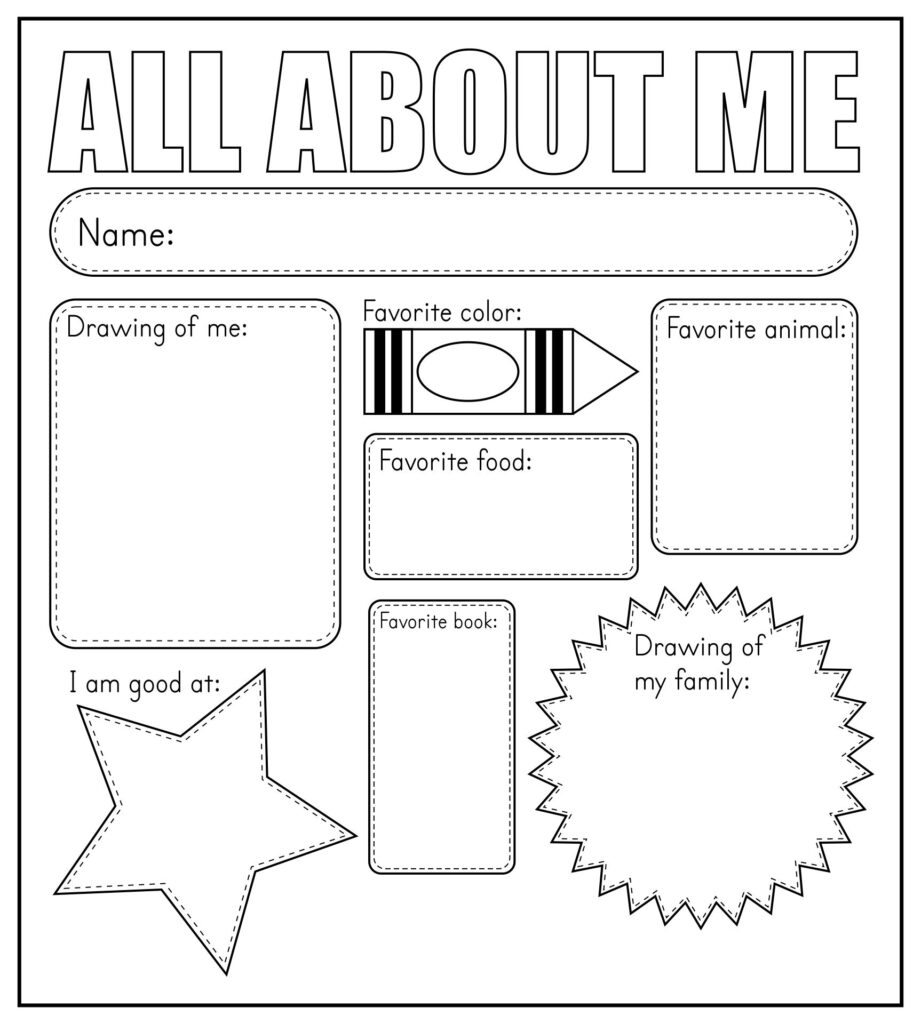 10 Best All About Me Printable Template Printablee