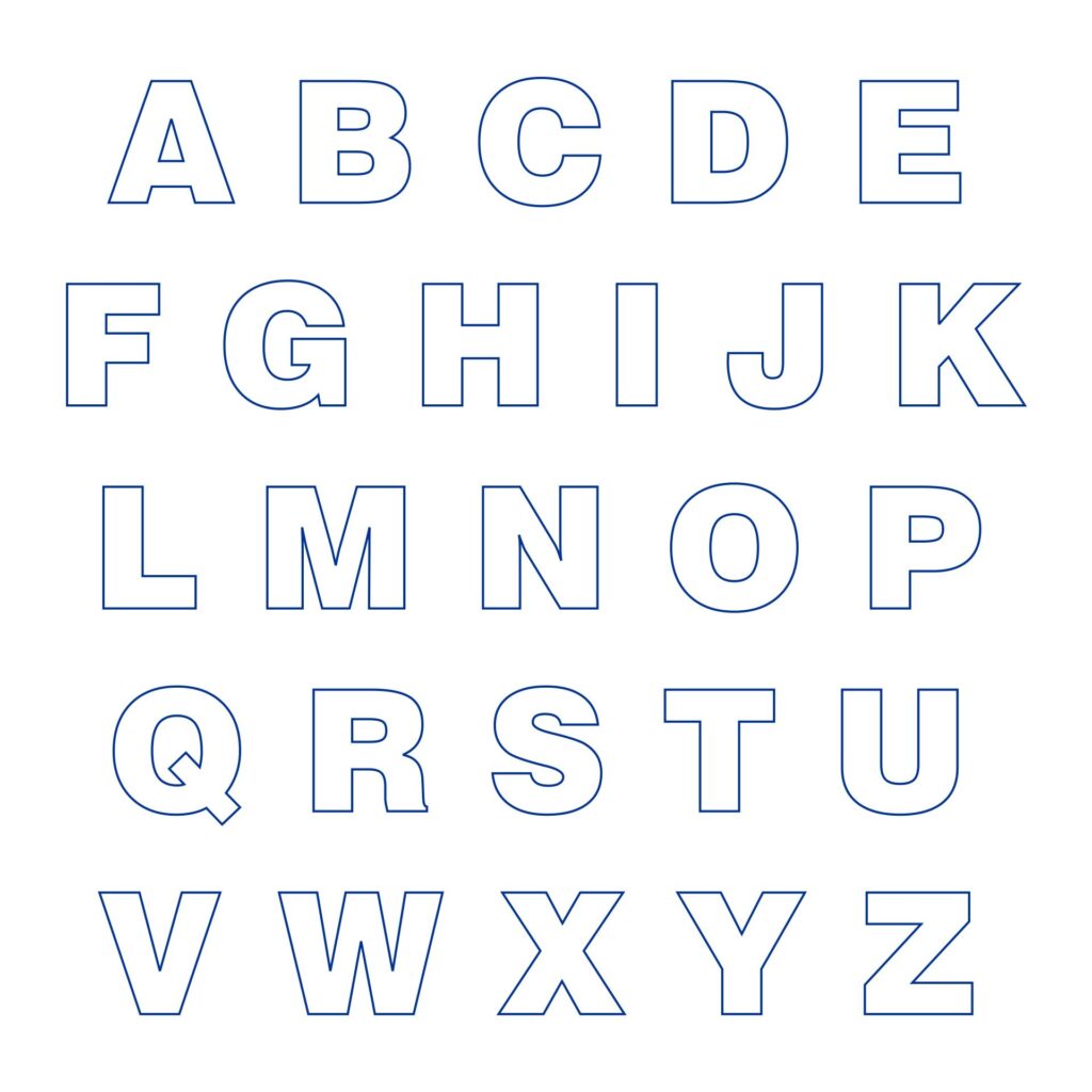 Free Printable Large Letters For Walls Pdf - Free Printable Templates