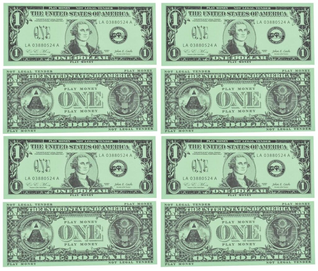 10 Best Fake Play Money Printable Printablee
