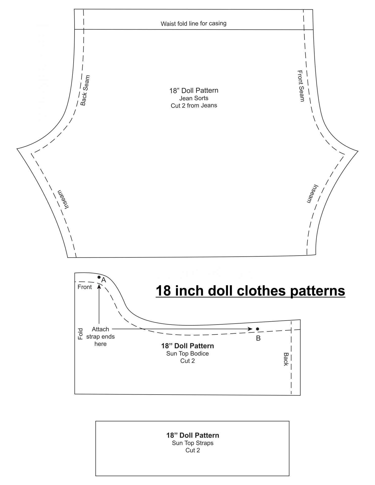 Free Printable 18 Doll Clothes Patterns Free Printable Templates