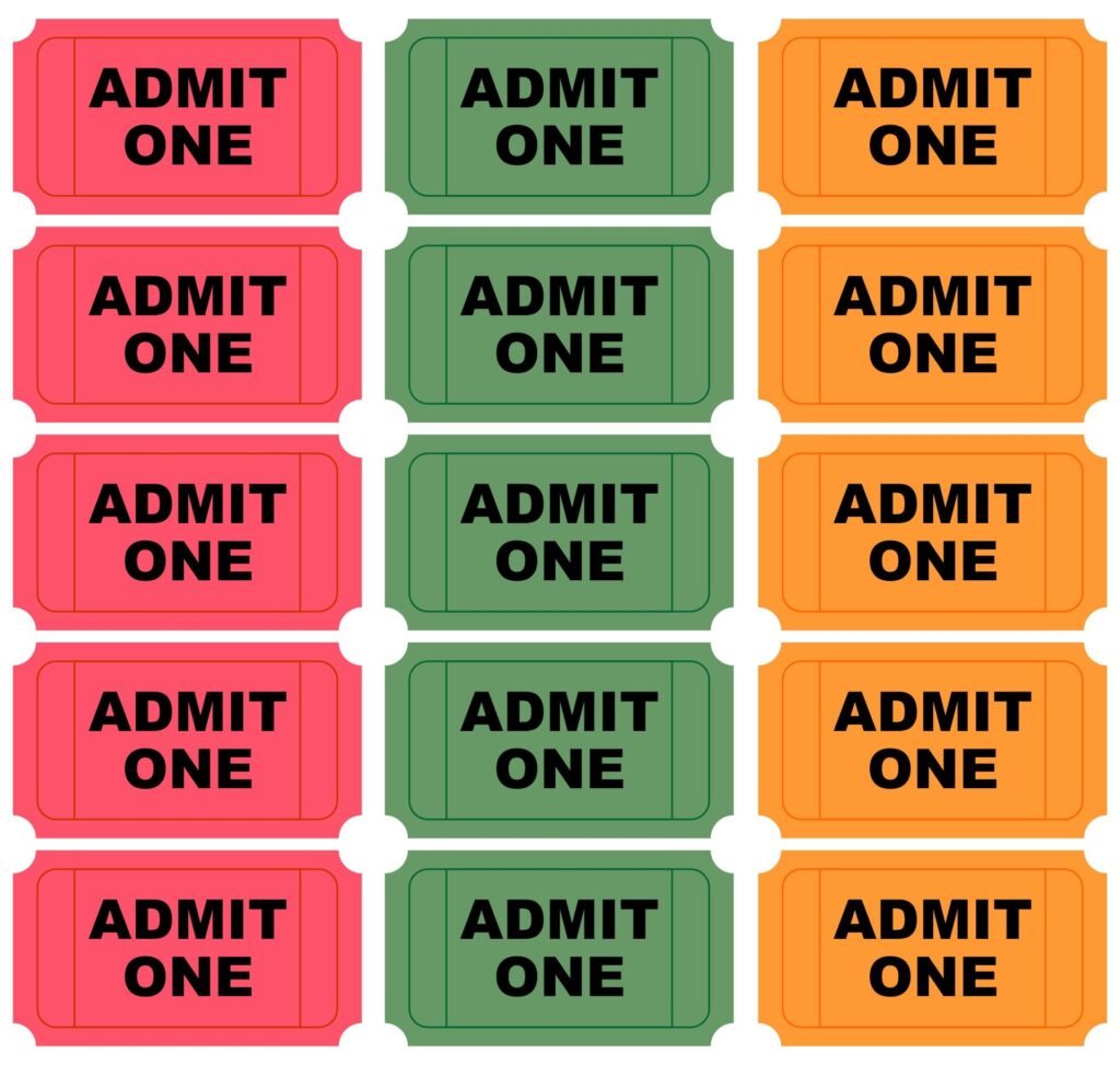 10 Best Free Printable Admit One Ticket Templates Printablee
