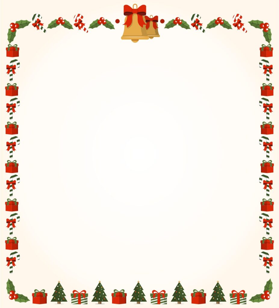 10 Best Free Printable Christmas Borders Printablee