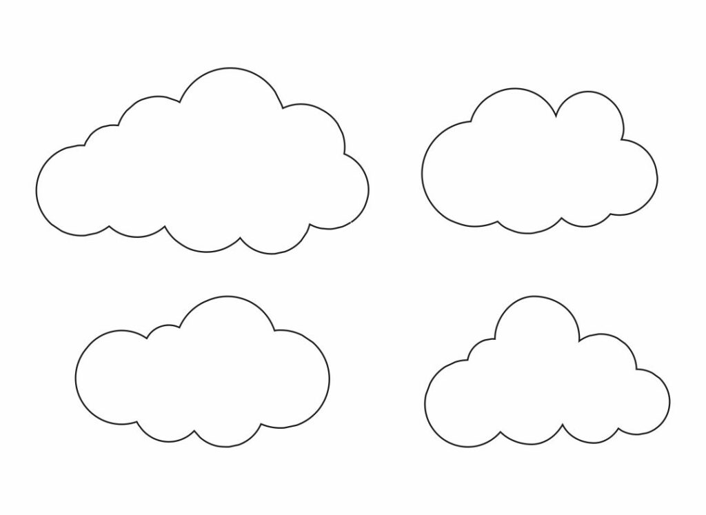 10 Best Free Printable Cloud Template Printablee