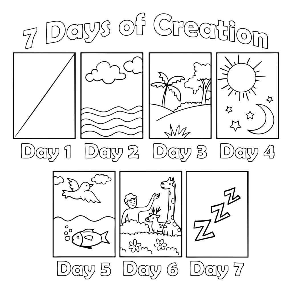 Free Printable Printable 7 Days Of Creation