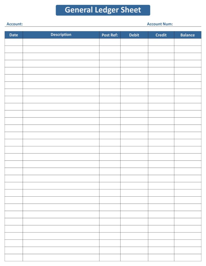 10 Best Free Printable Ledger Balance Sheet Printablee