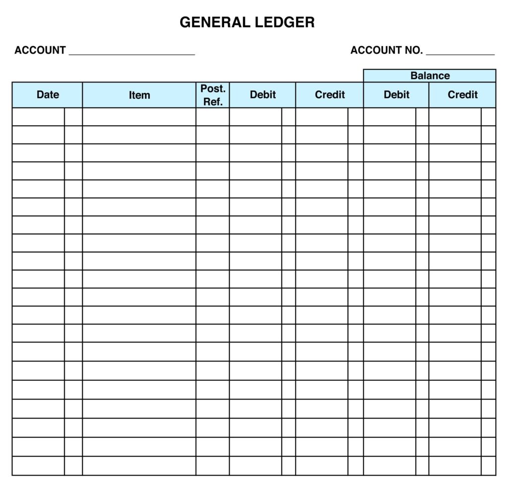 10 Best Free Printable Ledger Balance Sheet Printablee