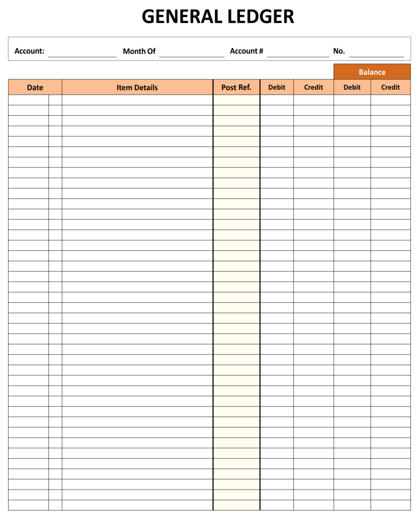 10 Best Free Printable Ledger Balance Sheet Printablee