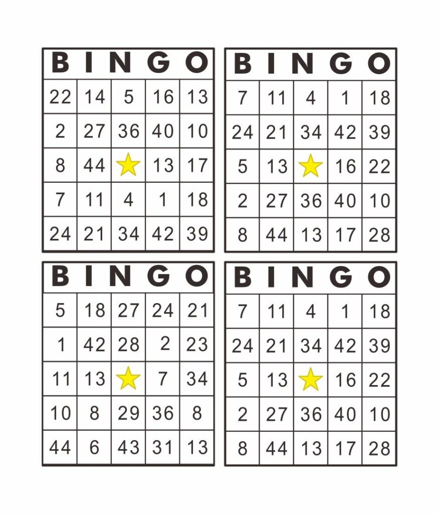 Free Bingo Cards Printable