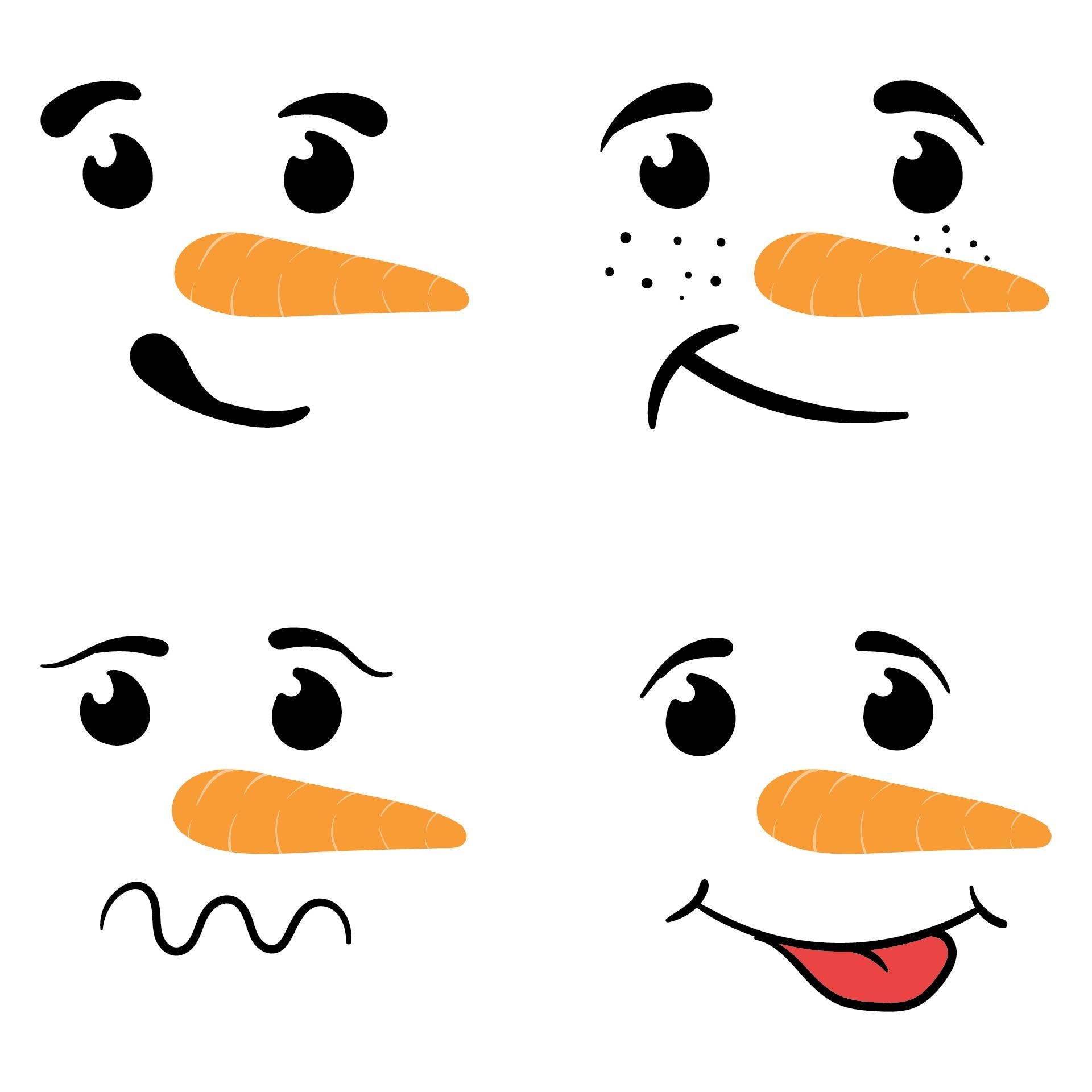 Free Printable Printable Snowman Face Template Free Printable Templates