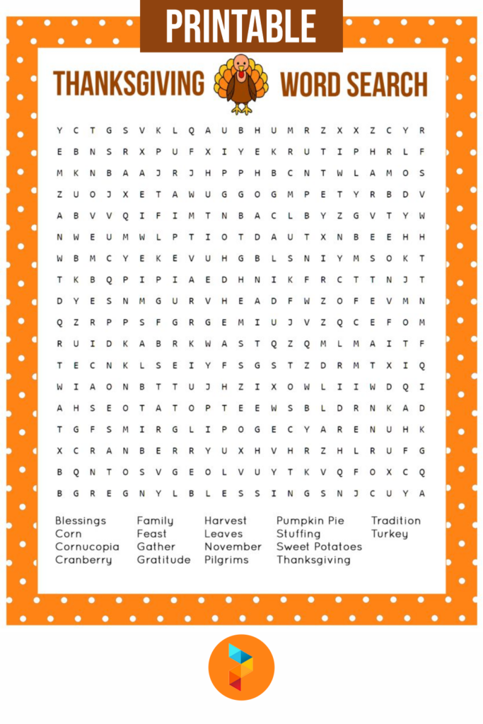 10 Best Free Printable Thanksgiving Word Search Printablee