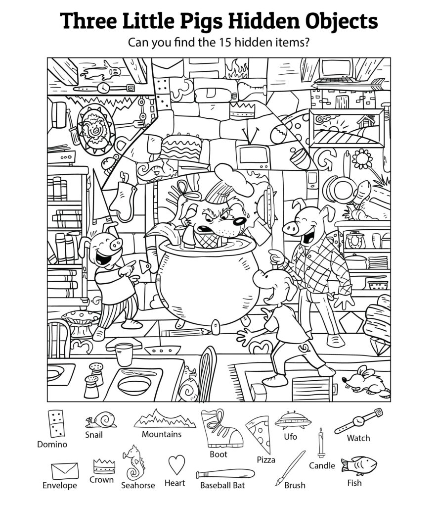 10 Best Hidden Object Printables Printablee