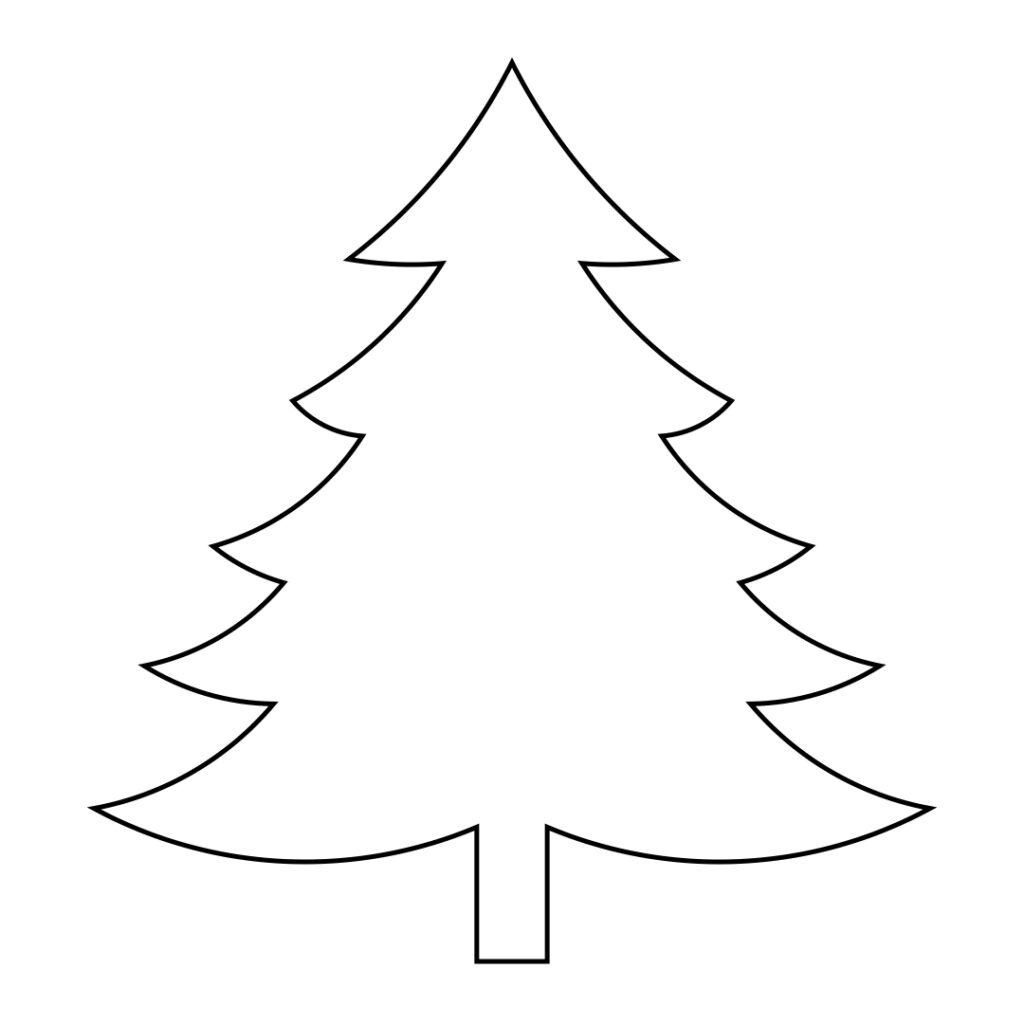 10 Best Large Printable Christmas Tree Patterns Printablee