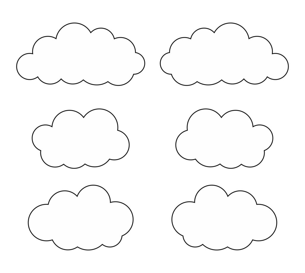 10 Best Large Printable Cloud Template Printablee