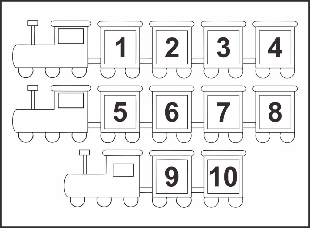 10 Best Numbers 1 10 Chart Preschool Printables Printablee