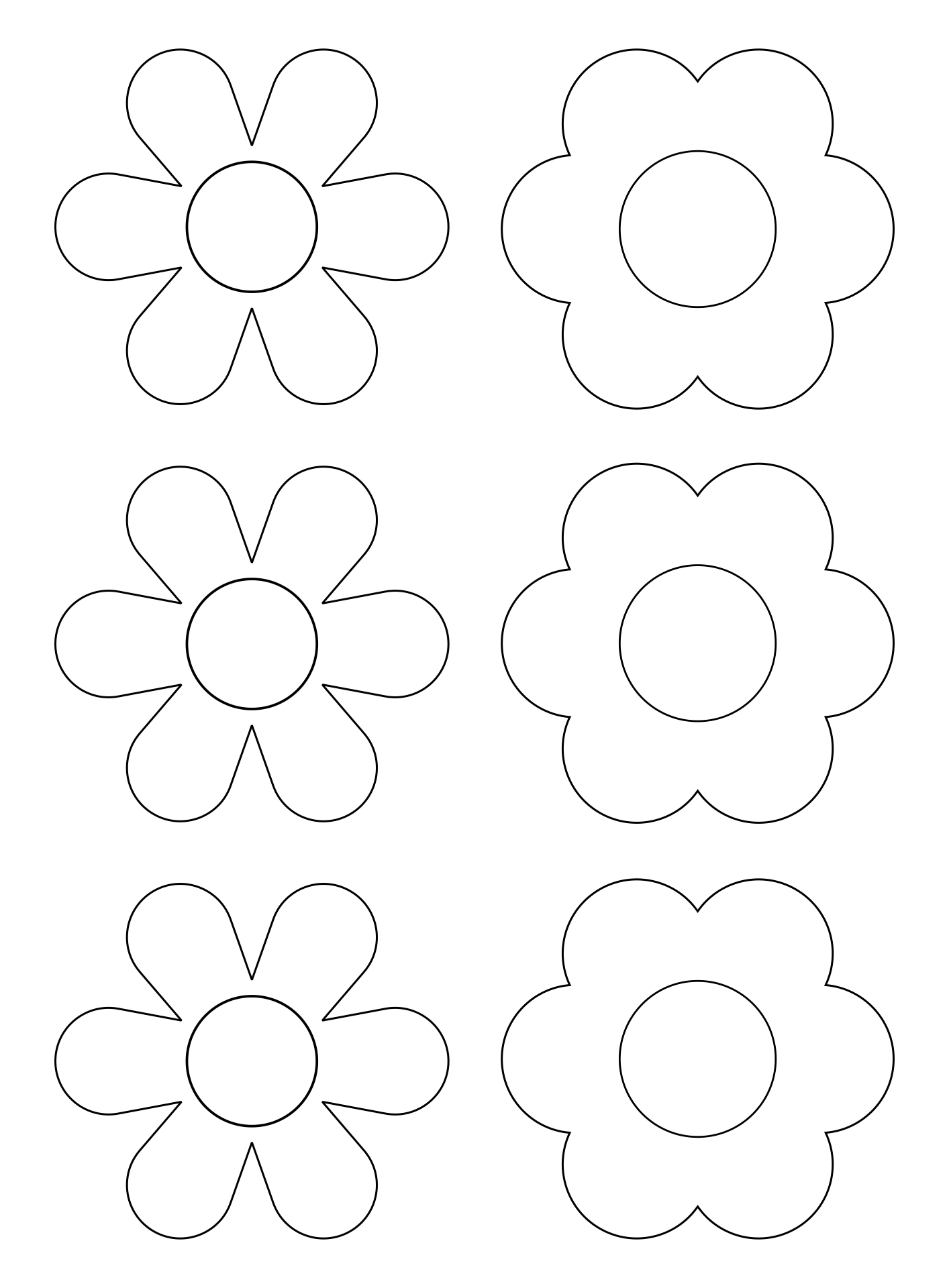 Free Flower Templates Printable Free Printable Templates