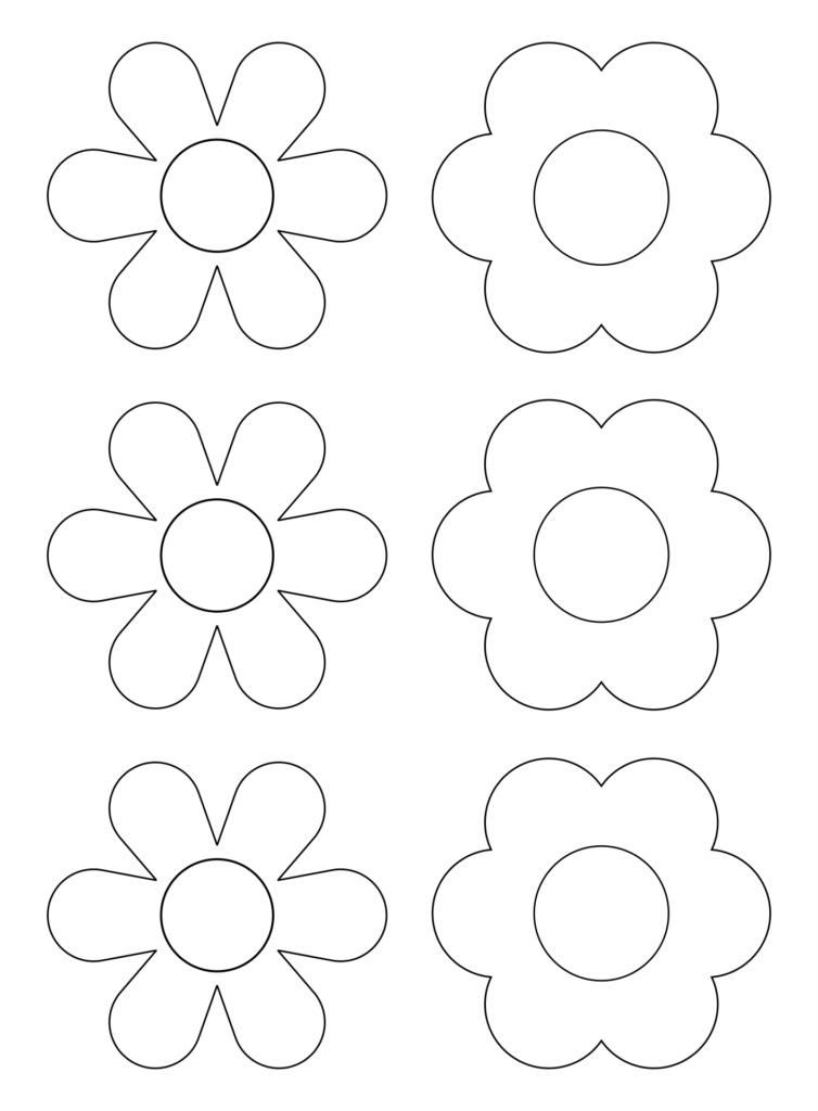 10 Best Paper Flower Templates Printable Free Printablee