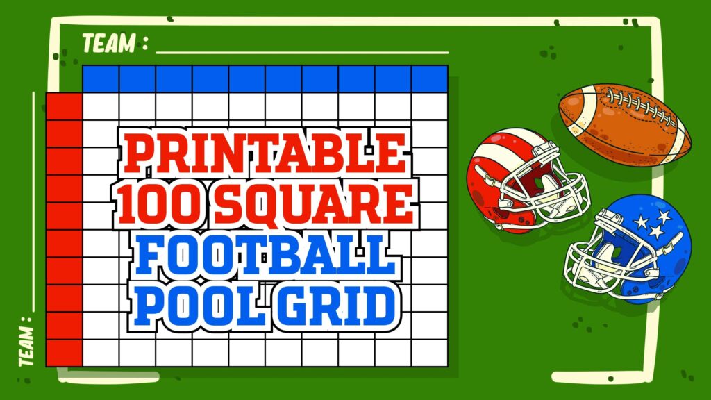 Free Printable 100 Square Grid Football Pool Free Printable Templates 2207