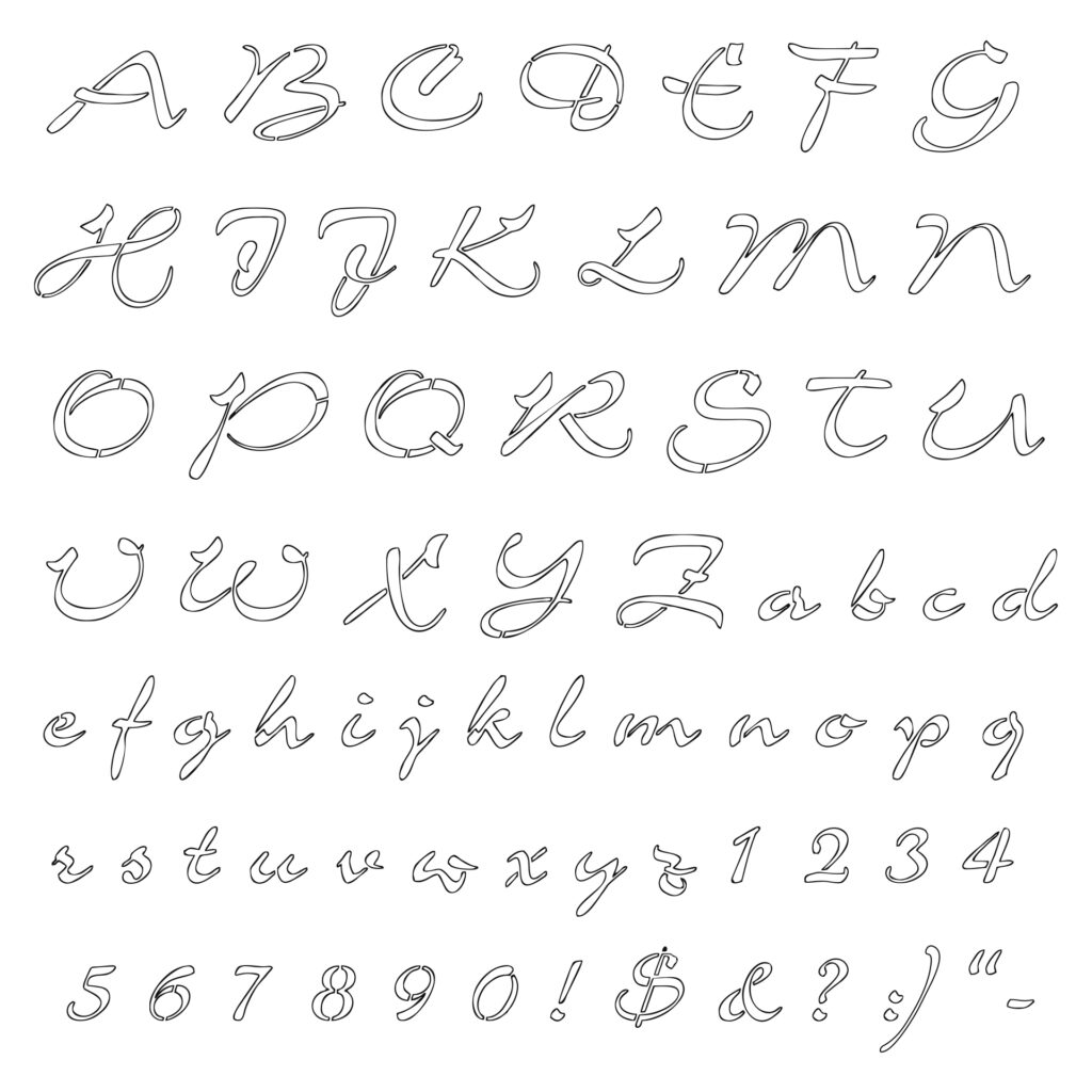 1 Inch Letter Stencils Printable Free