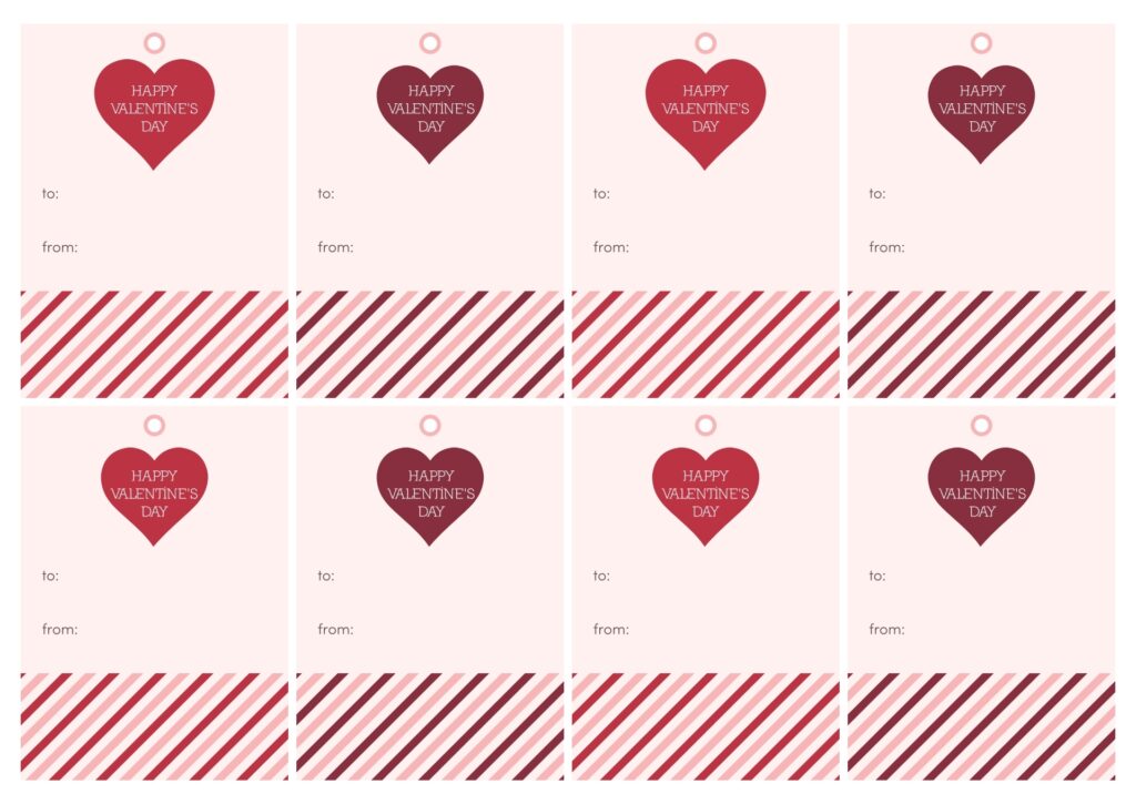 Valentine's Day Tags Printable Free