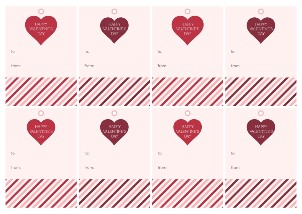 Free Printable Valentines Day Tags