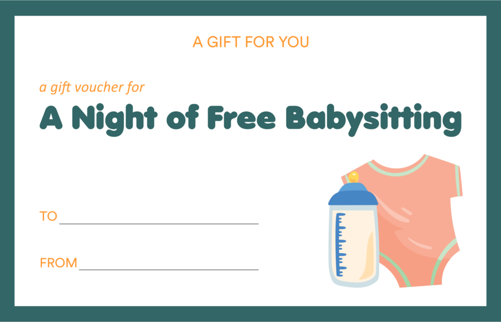 10 Best Printable Babysitting Voucher Template Printablee