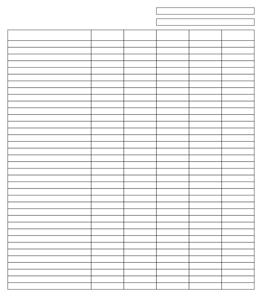 10 Best Printable Blank Chart With Lines Printablee
