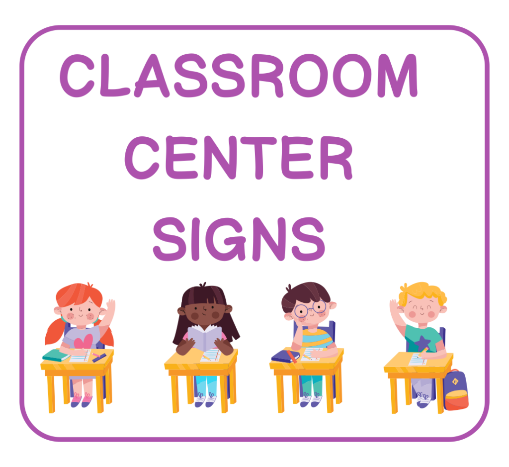 Pdf Free Printable Center Signs