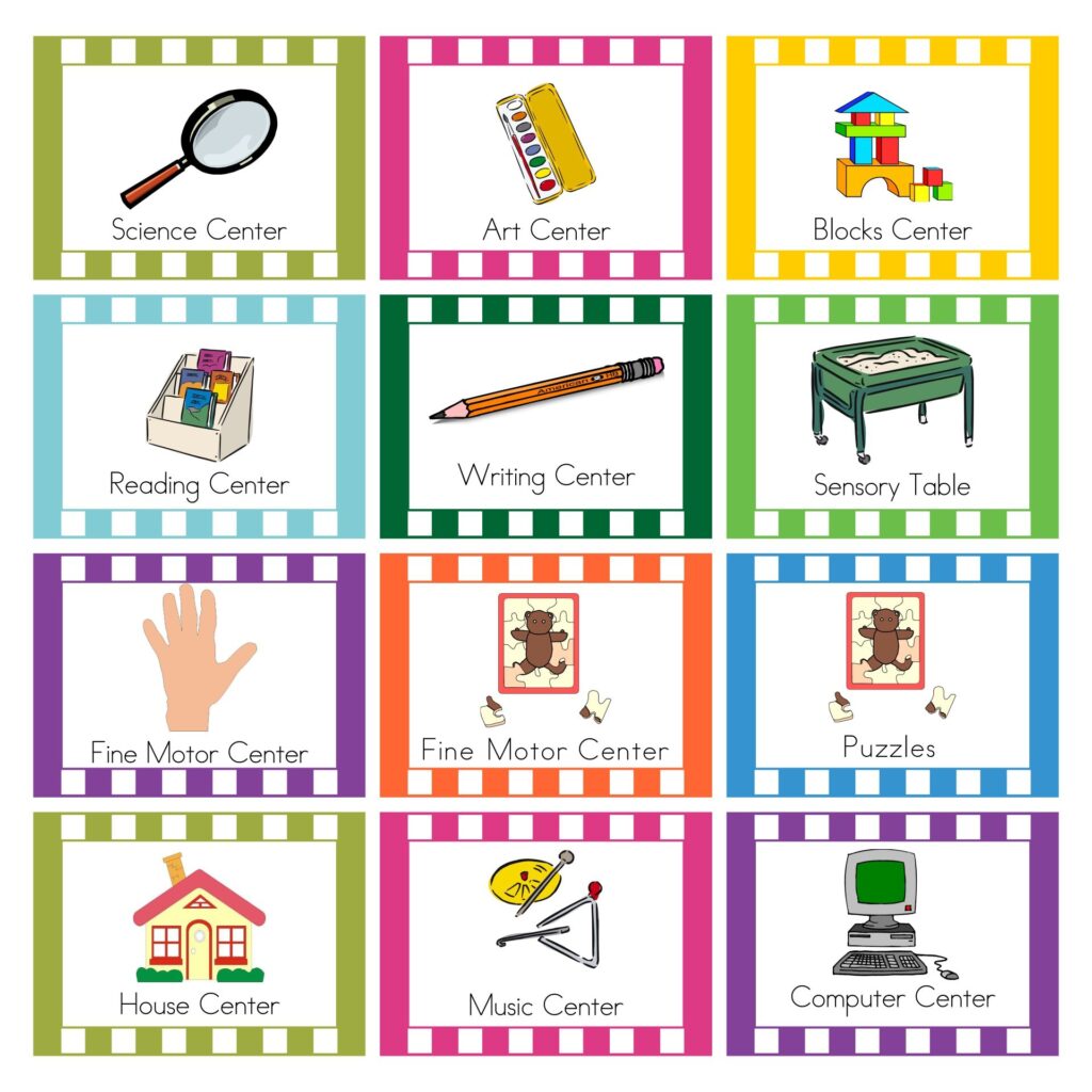 10 Best Printable Classroom Center Signs Printablee