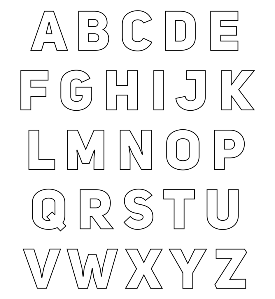 10 Best Printable Cut Out Letters Printablee