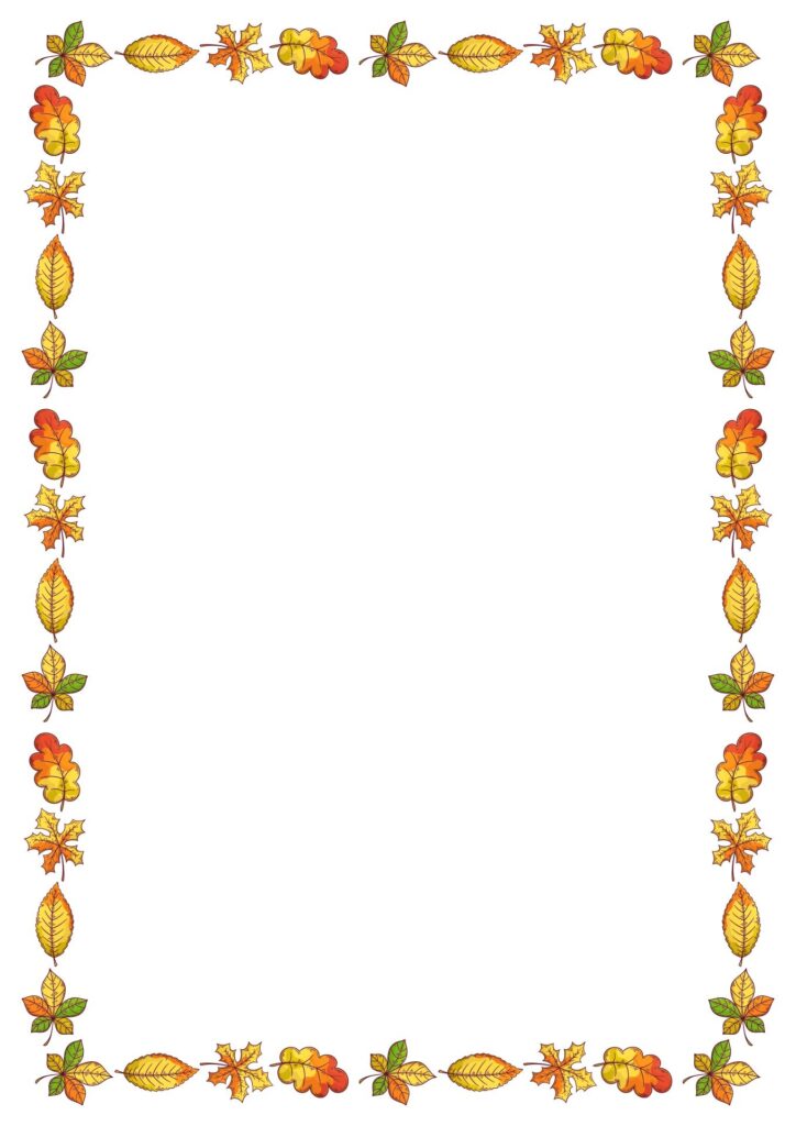 10 Best Printable Fall Page Borders Printablee