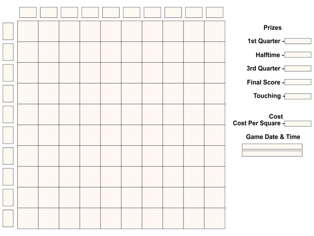 10 Best Printable Football Pool Grid Sheets Printablee