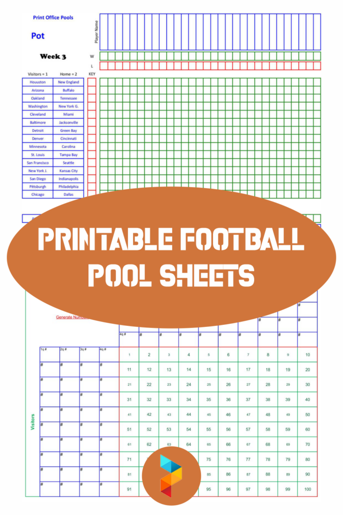 10 Best Printable Football Pool Sheets Printablee