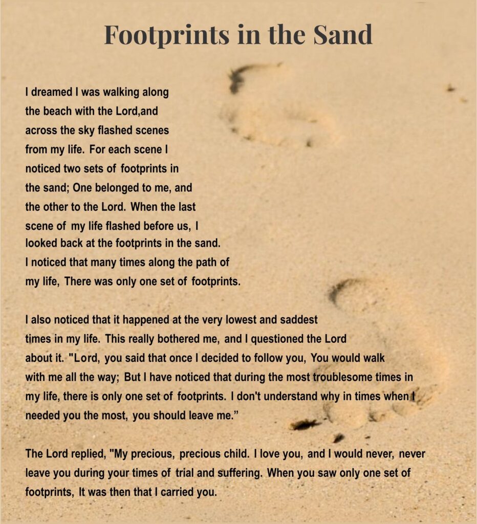 Printable Free Printable Footprints In The Sand - Free Printable Templates