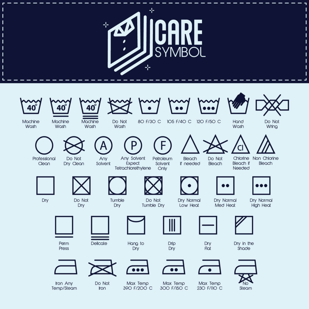 10 Best Printable Laundry Care Symbol Chart Printablee