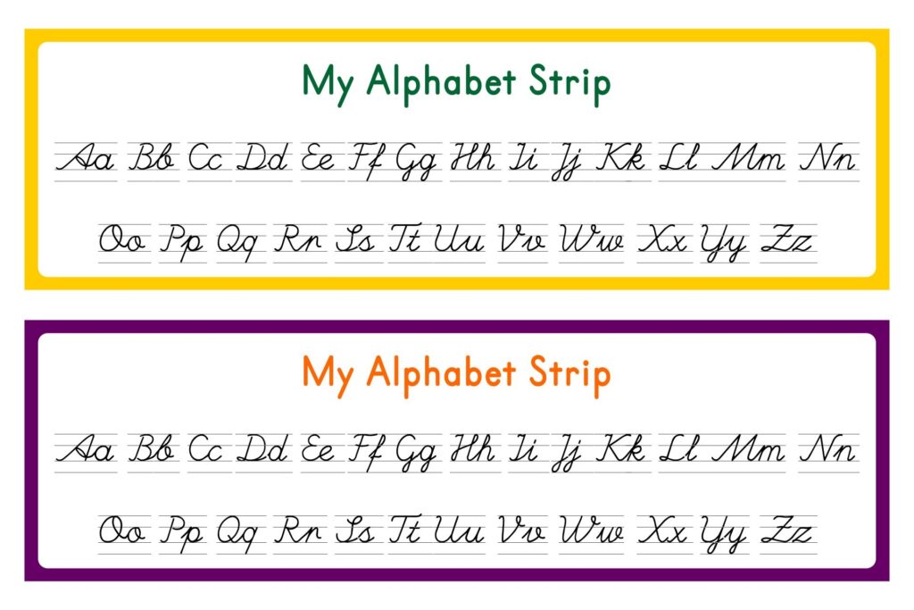 Alphabet Strips Printable Free Free Printable Templates