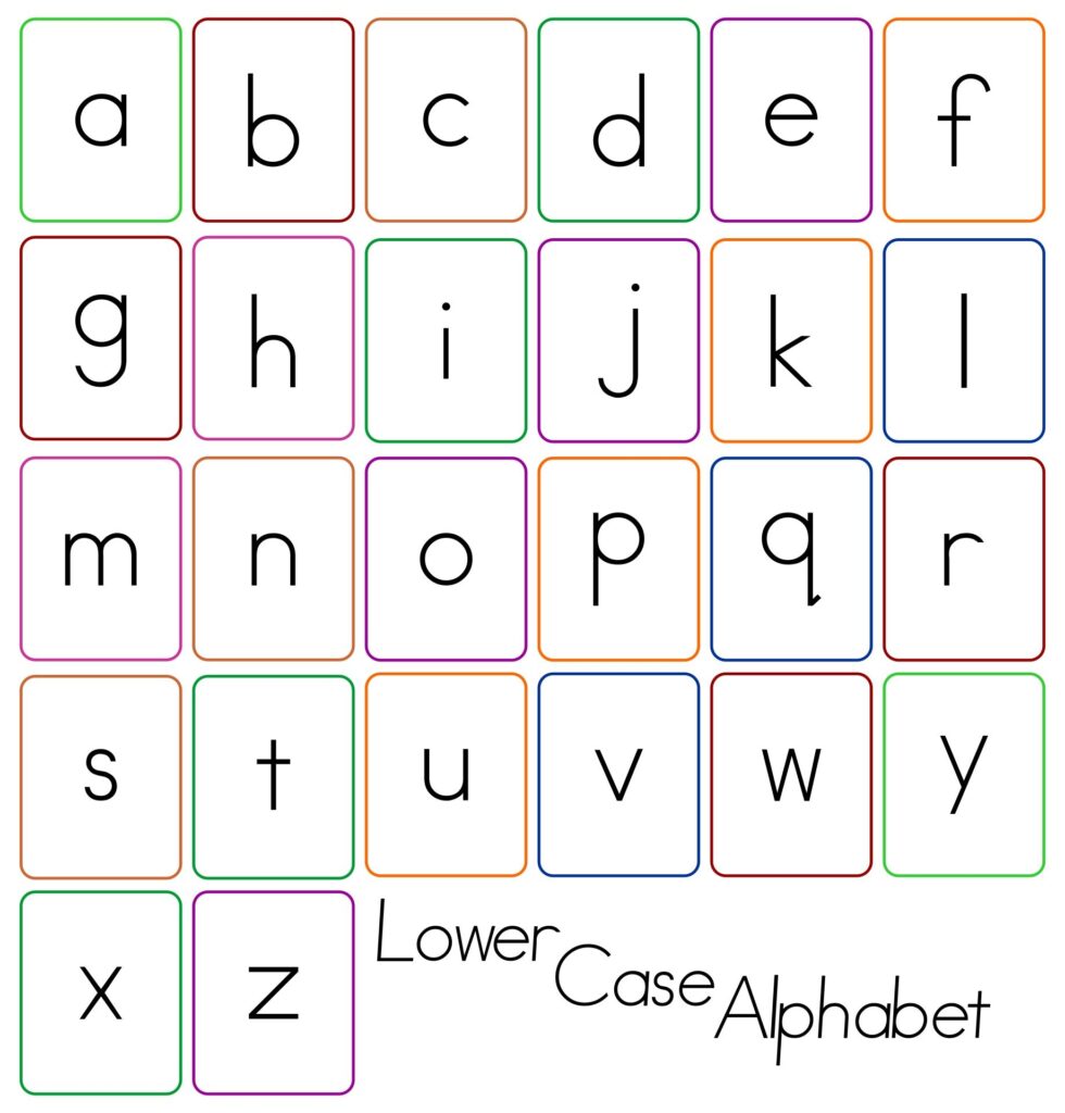 10 Best Printable Lower Case Alphabet Flash Cards Printablee