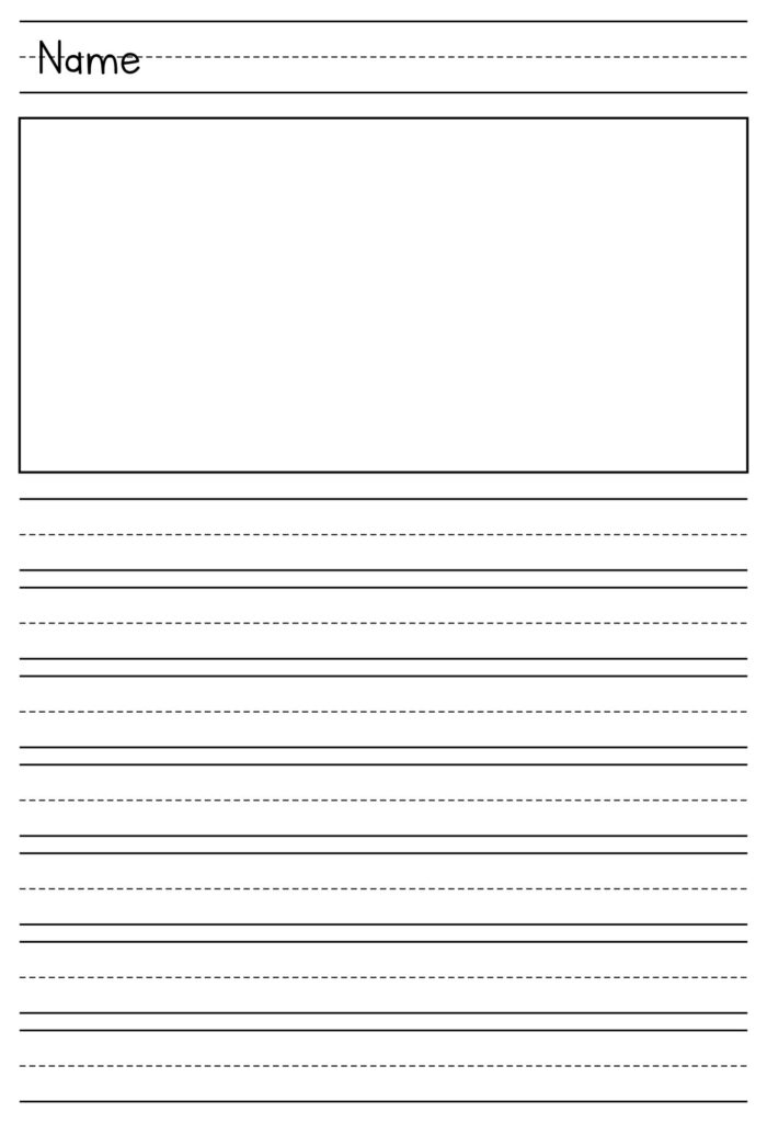 10 Best Printable Primary Writing Paper Template Printablee