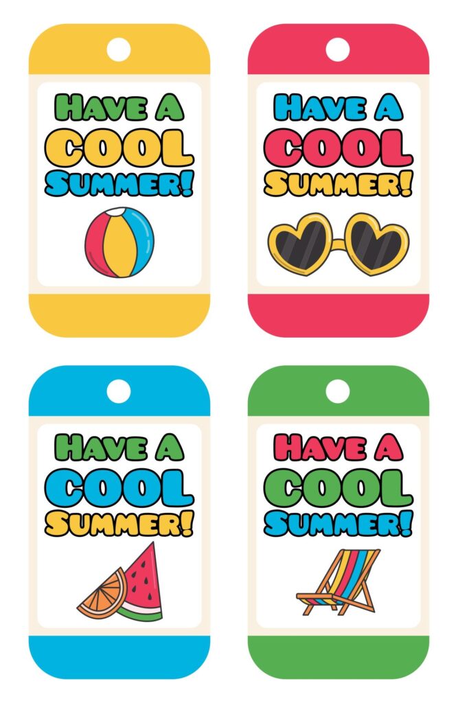 Have A Cool Summer Free Printable Tags Free Printable Templates