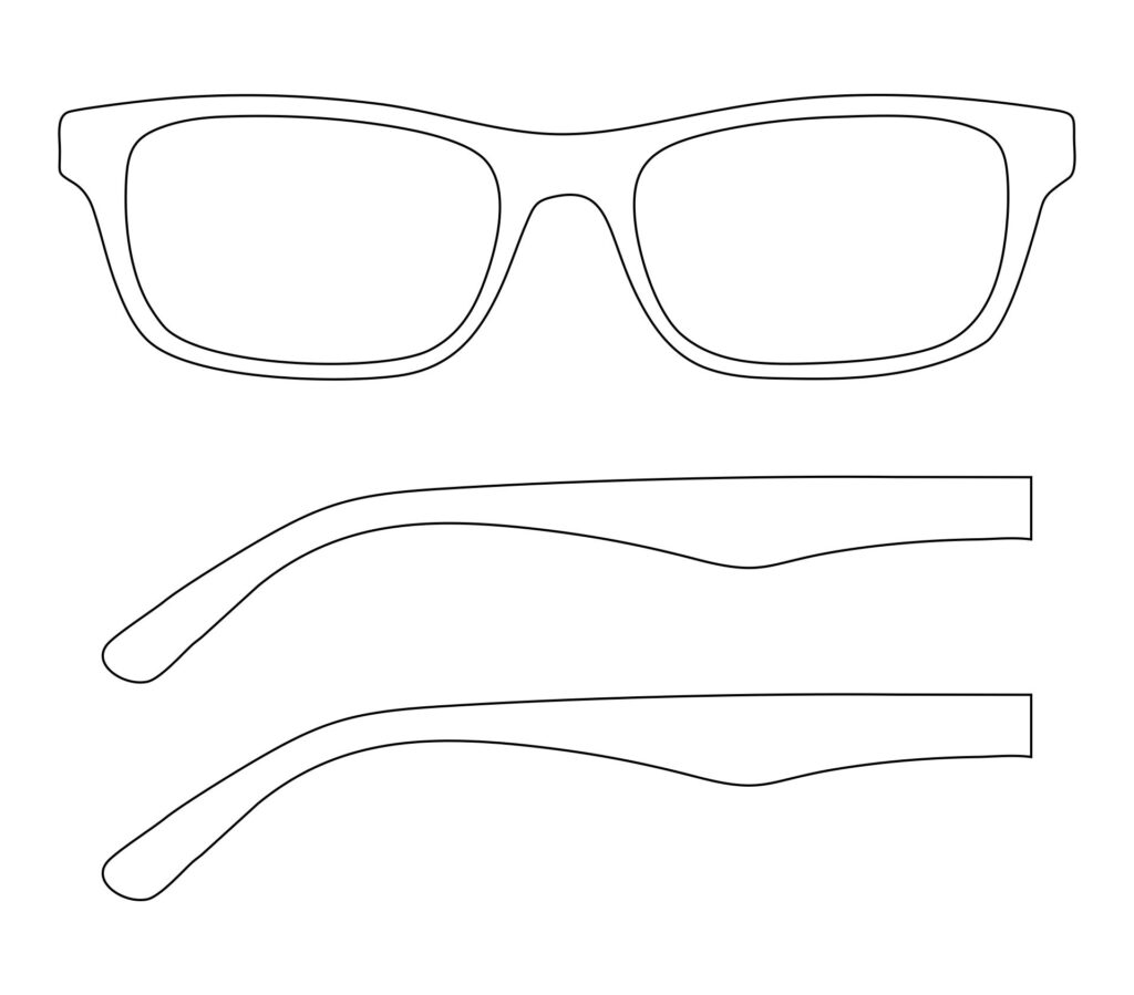 10 Best Sun Glasses Outline Printable Printablee