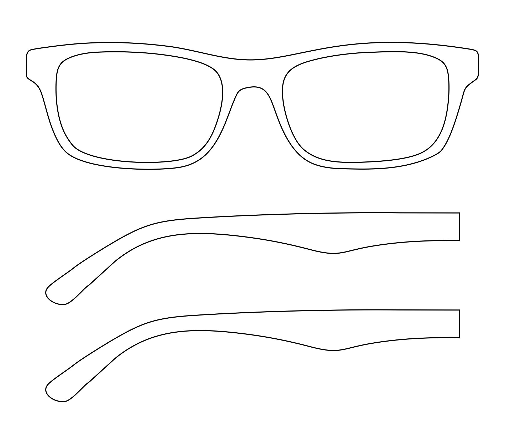 Free Printable Glasses Template Printable - Free Printable Templates