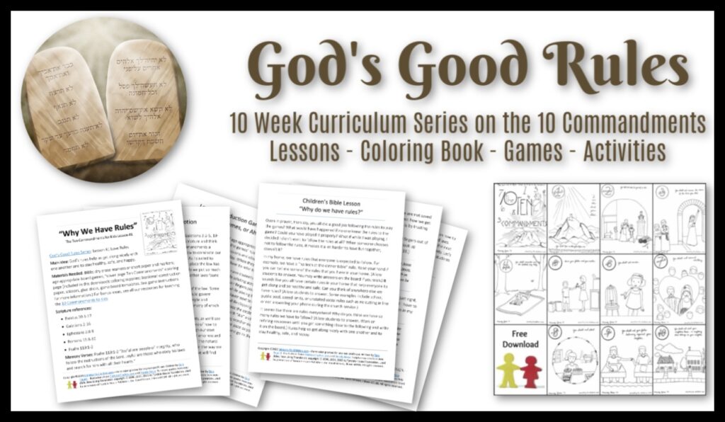 10 Commandments For Kids PDF Sunday School Works Sunday School Lesson This Week 