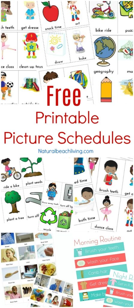 10 Free Autism Visual Schedule Printables To Try Right Now Natural Beach Living