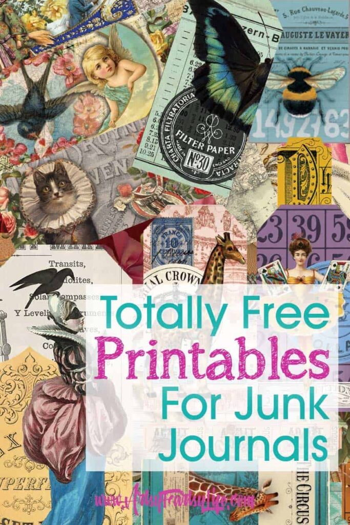10 Free Junk Journal Printables Artsy Fartsy Life