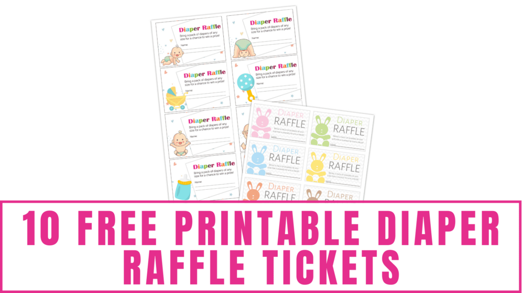 10 Free Printable Diaper Raffle Tickets Freebie Finding Mom