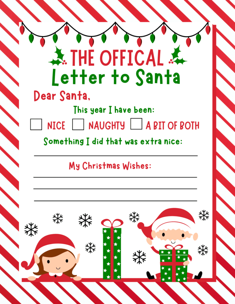 10 Free Printable Letters To Santa Templates Prudent Penny Pincher