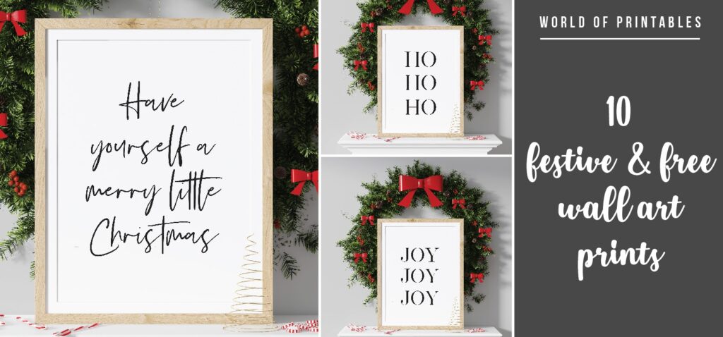 10 Stunning Free Printable Wall Art Prints For The Perfect Christmas Look