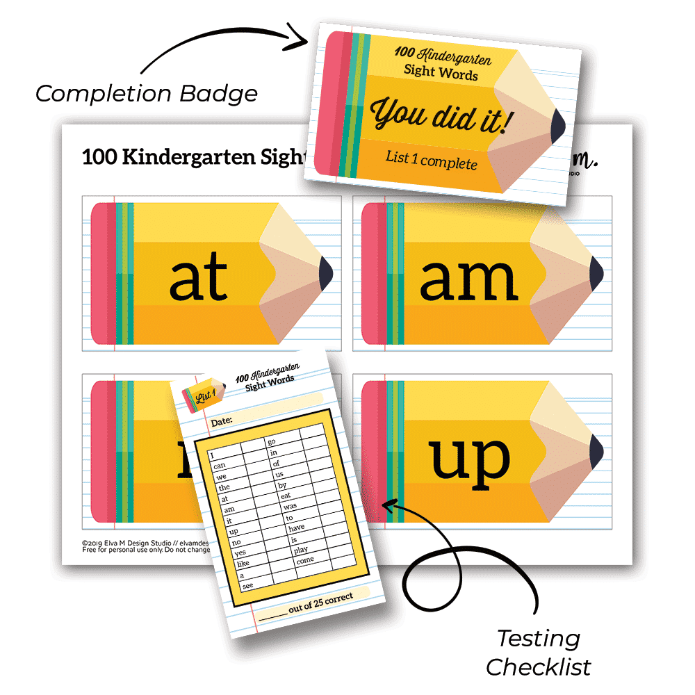 Sight Words Flash Cards Free Printable